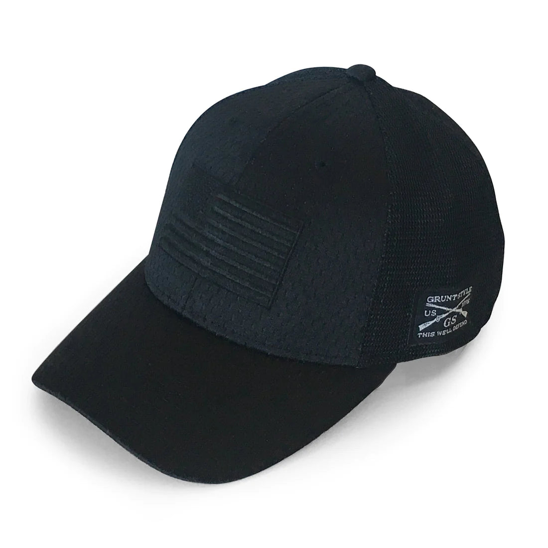 Blackout Flag Stretch Fit Hat - Black