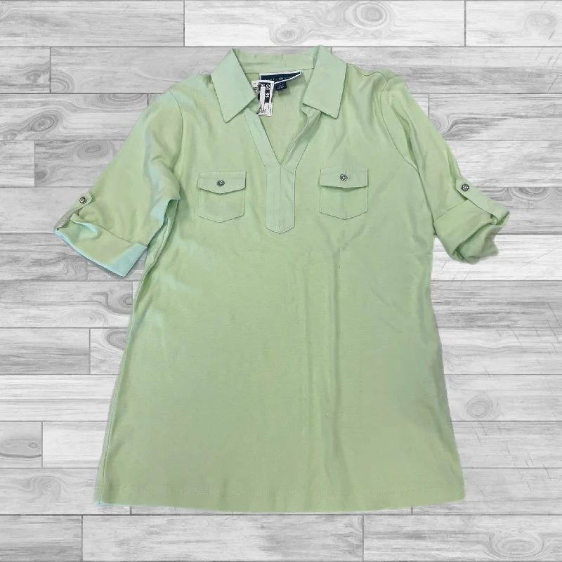 Top Short Sleeve By Karen Scott In Green, Size: S