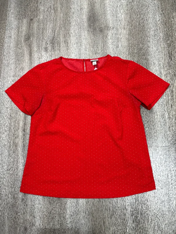 Top Short Sleeve By A New Day In Red, Size: S