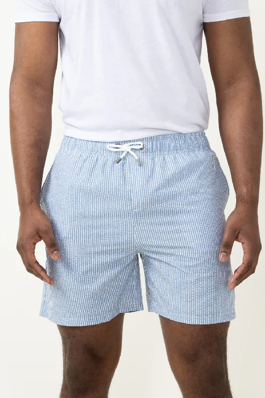 Simply Southern Vertical Stripe Swim Shorts for Men in Blue | PP-0124-MN-SWIMSHORT-DENIM