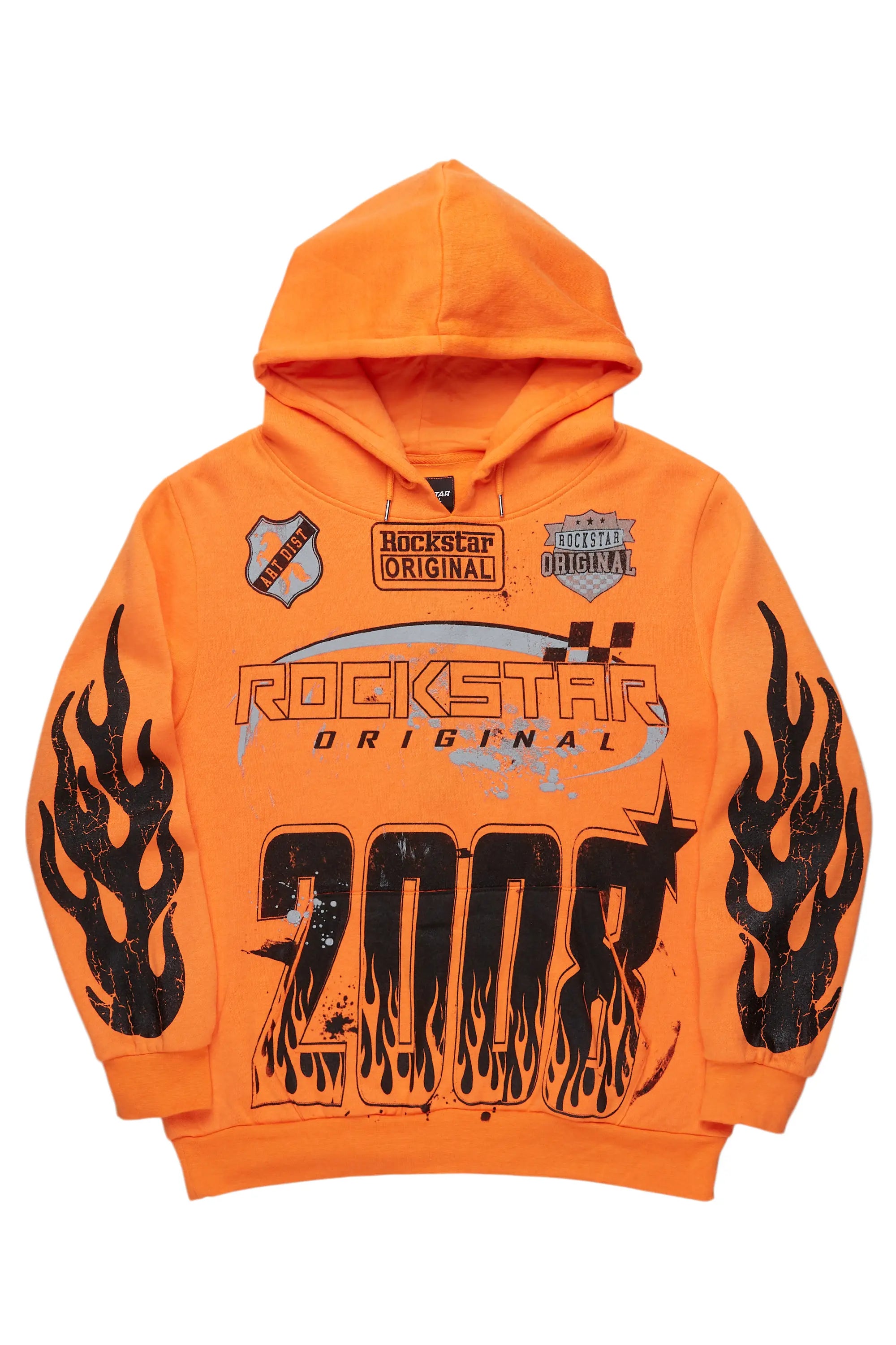 Amos Orange Graphic Hoodie