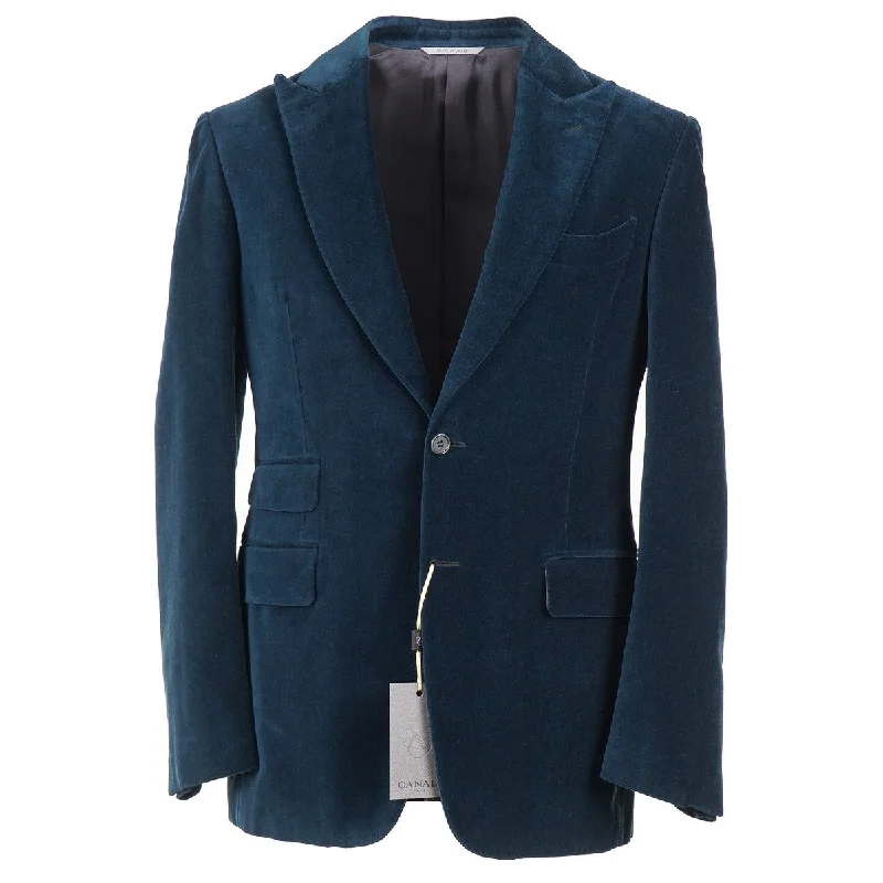 Canali Velvet Peak Lapel Sport Coat