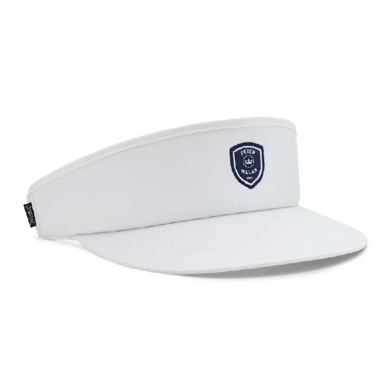 Peter Millar Crown Crest Tour Visor - White