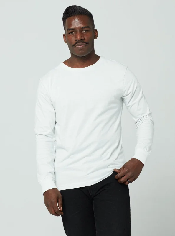 Men's Unisex Long Sleeve - White