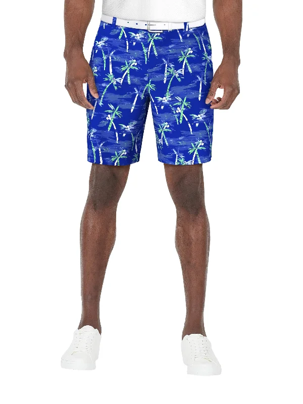 Men's 8" Watercolor Palm Trees Printed