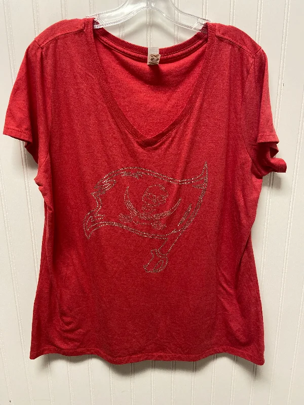 Athletic Top Short Sleeve By Clothes Mentor In Red, Size: Xl