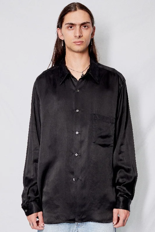 Black Cupro Classic Shirt