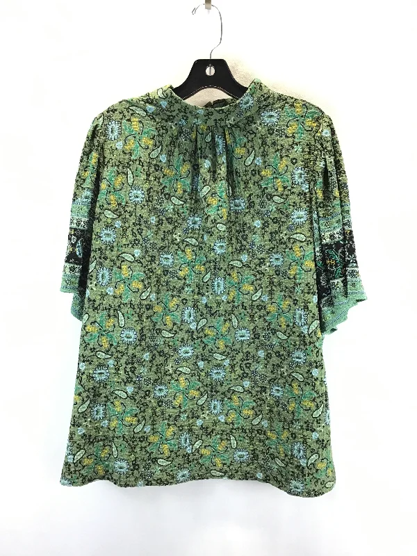 Top Short Sleeve By Loft In Green, Size: Xl