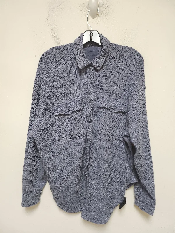 Top Long Sleeve By Aerie In Blue, Size: S