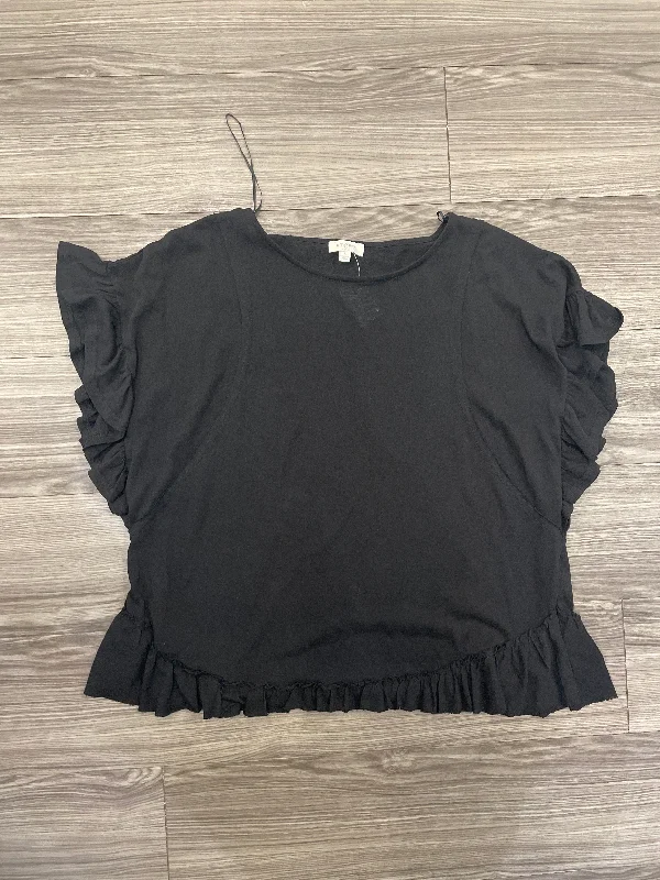 Top Short Sleeve By Umgee In Black, Size: L