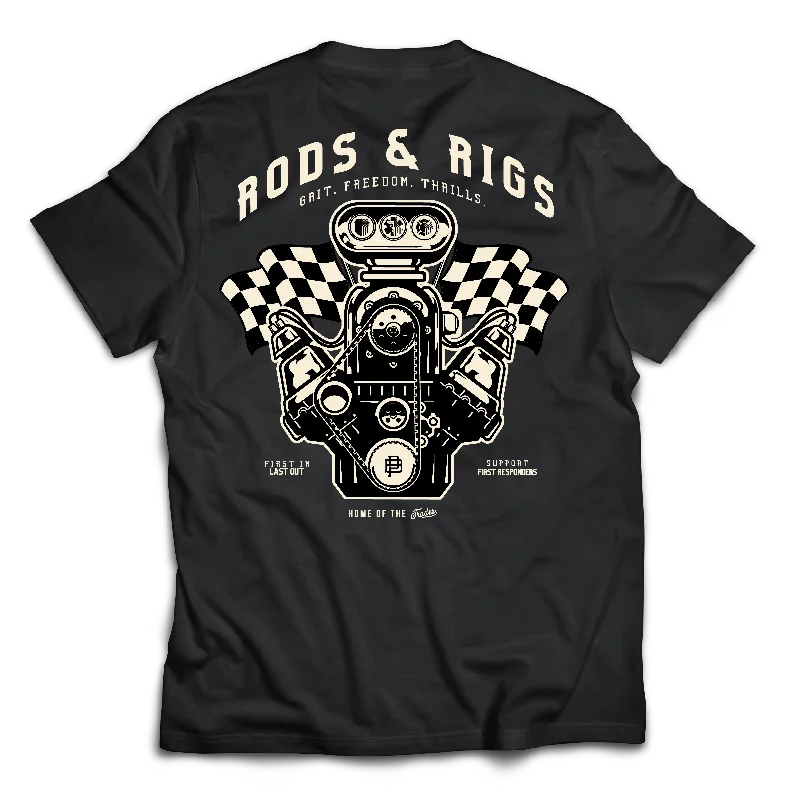 Rods & Rigs Charity Tee, Black