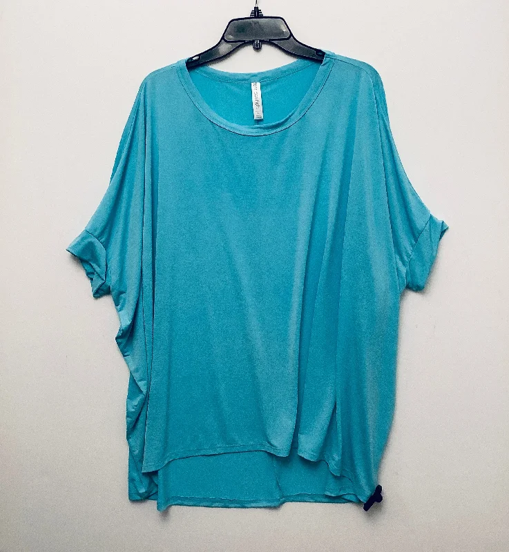 Top Short Sleeve By Clothes Mentor In Teal, Size: L