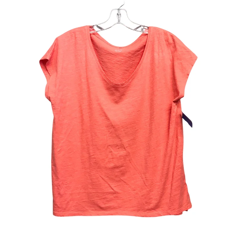 Top Ss Basic By J. Jill In Orange, Size:S