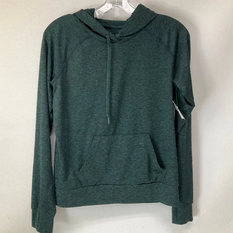 Athletic Top Long Sleeve Hoodie By Cmb In Green, Size: Xs