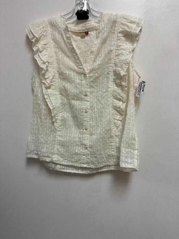 Top Short Sleeve By Pilcro In Cream, Size: S