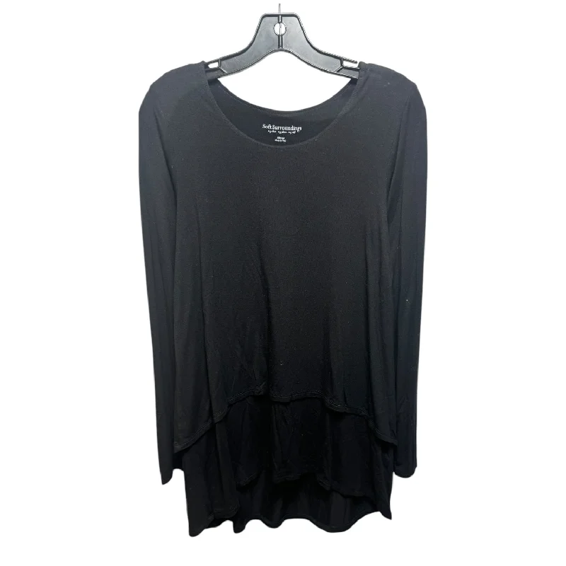 Top Long Sleeve By Soft Surroundings In Black, Size: S