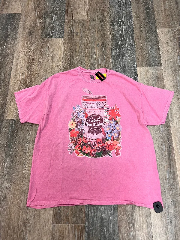 Top Short Sleeve By PBR In Pink, Size: Xl