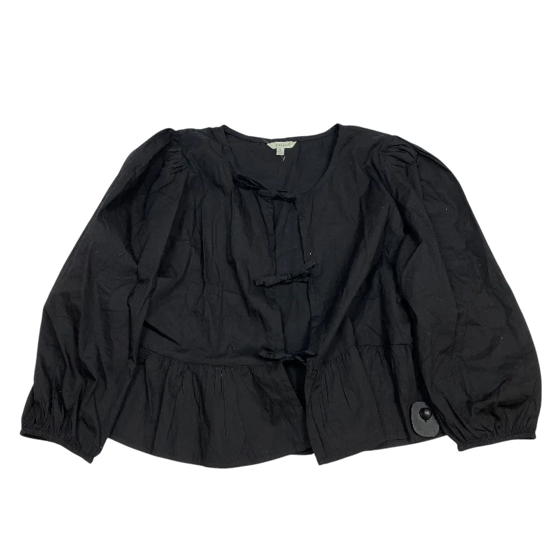 Top Long Sleeve By Sim & Sam In Black, Size: Xl