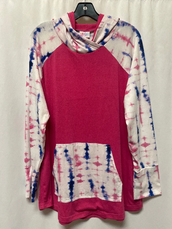 Top Long Sleeve By Lularoe In Pink, Size: 2x