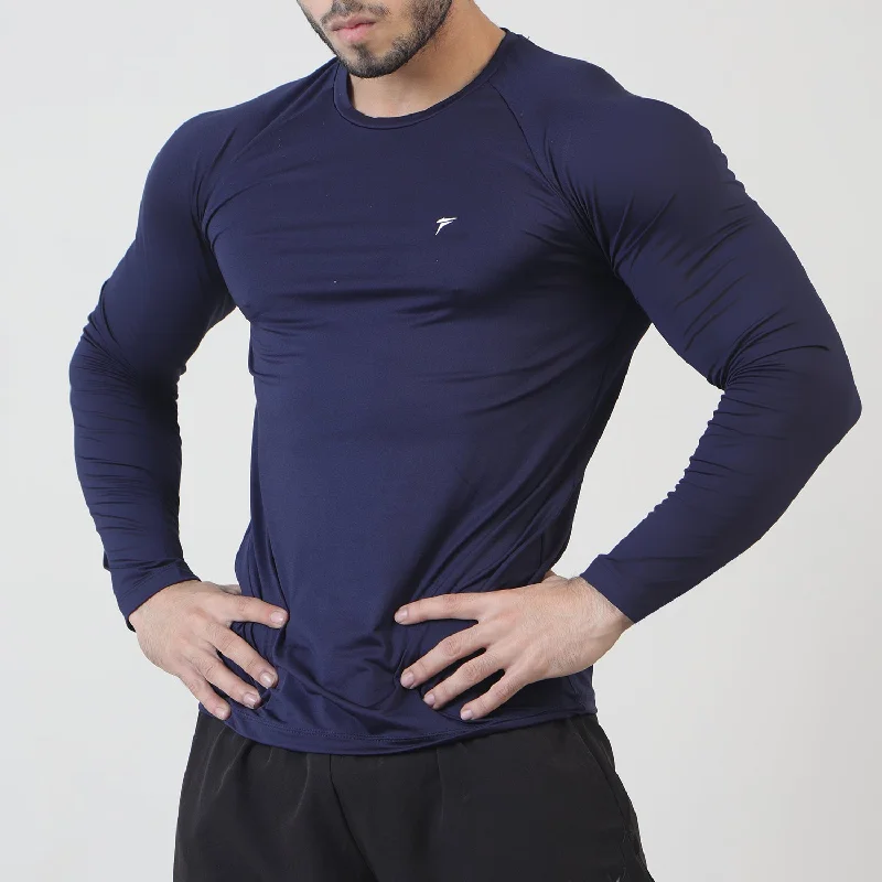 Tf-Full Sleeve Navy Alpha Tee