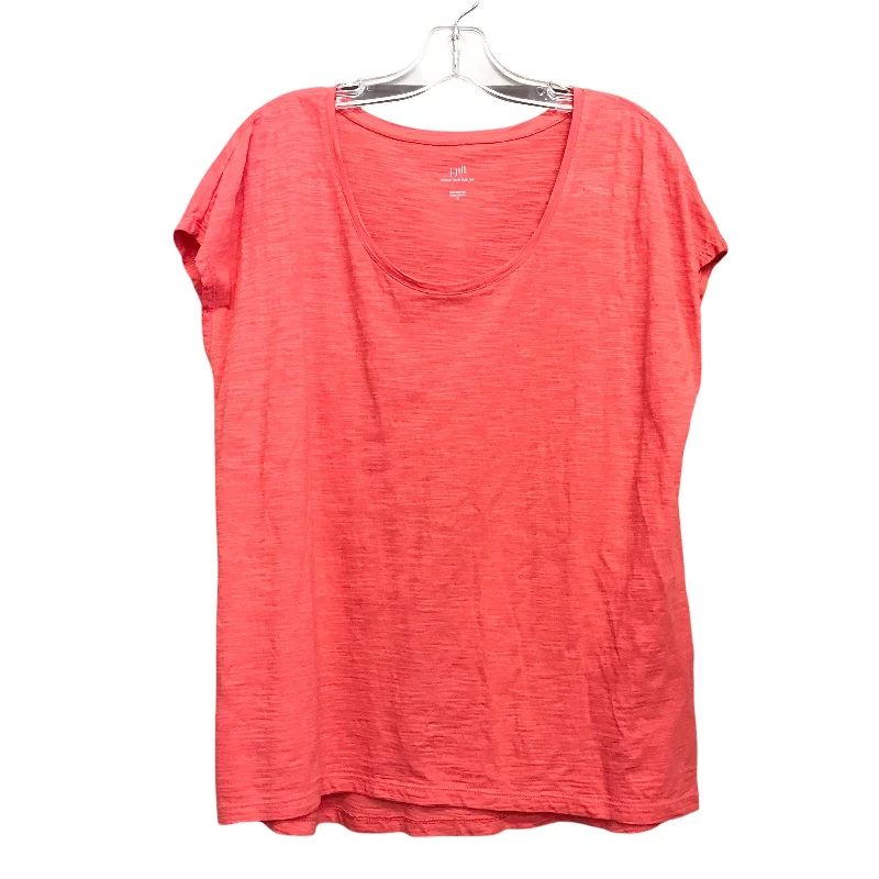 Top Ss Basic By J. Jill In Orange, Size:S