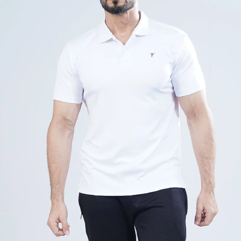 Tf-White Premium Polo Tee