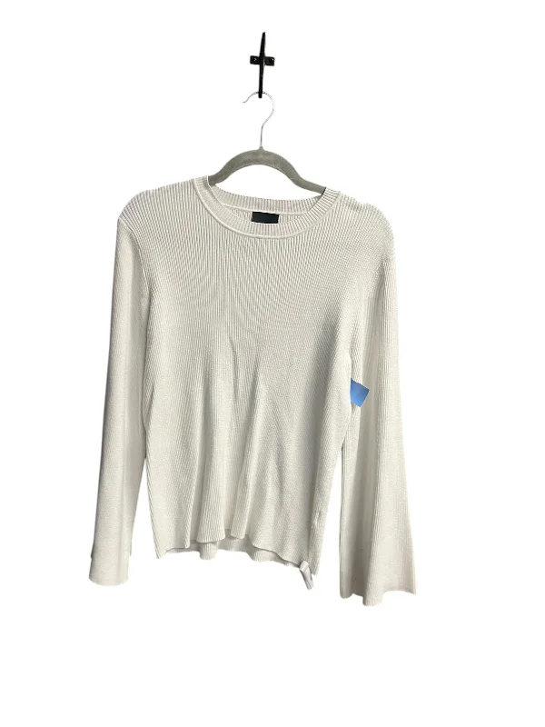 Top Long Sleeve By Alex Marie In White, Size: Xl