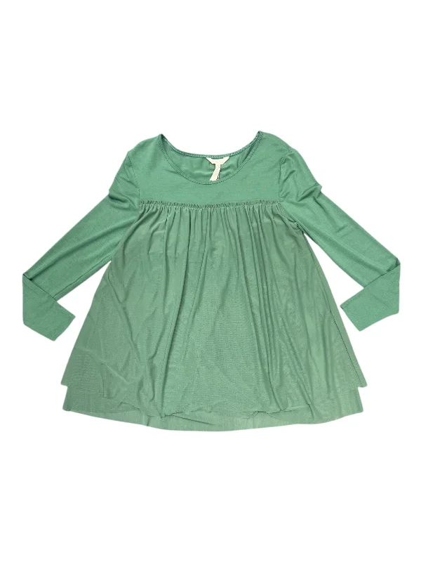 Top Long Sleeve By Matilda Jane In Green, Size: S