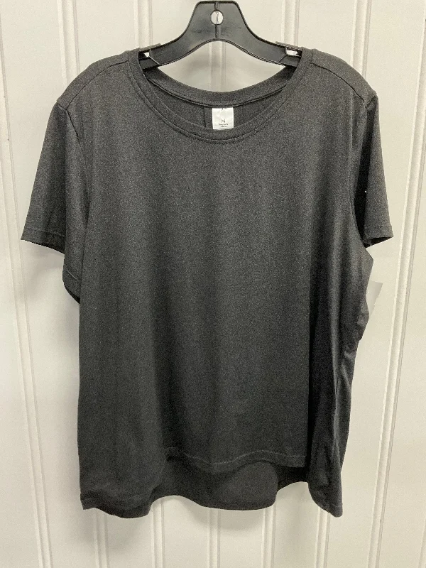 Top Short Sleeve Basic By Members Mark In Black, Size: L