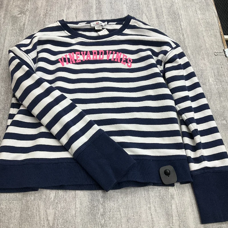 Top Long Sleeve By Vineyard Vines In Striped Pattern, Size: L