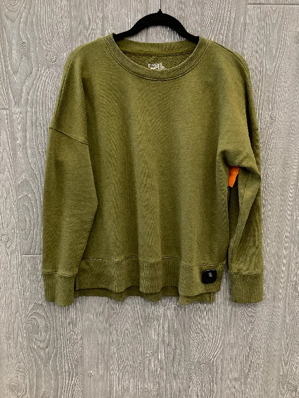 Top Long Sleeve By Time And Tru In Green, Size: M