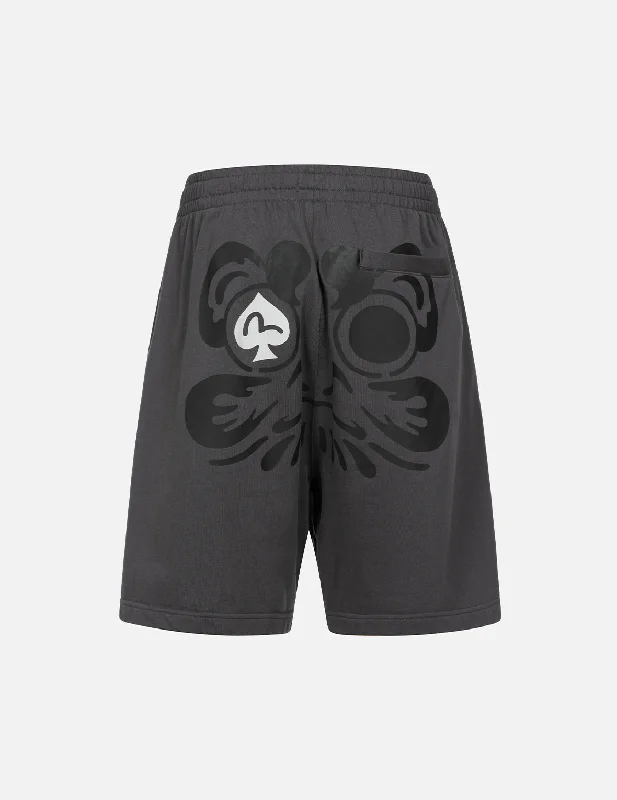 Spade Daruma Print Fashion Fit Sweat Shorts