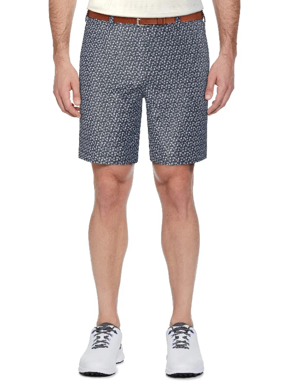 Men's Flat Front Adjustable Waistband  Refreshments Printed  Short