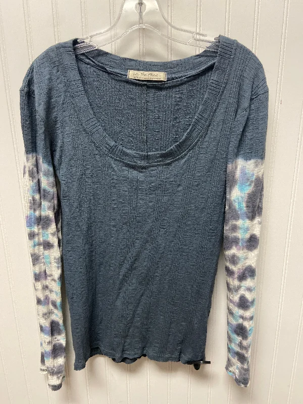 Top Long Sleeve Basic By We The Free In Tie Dye Print, Size: L