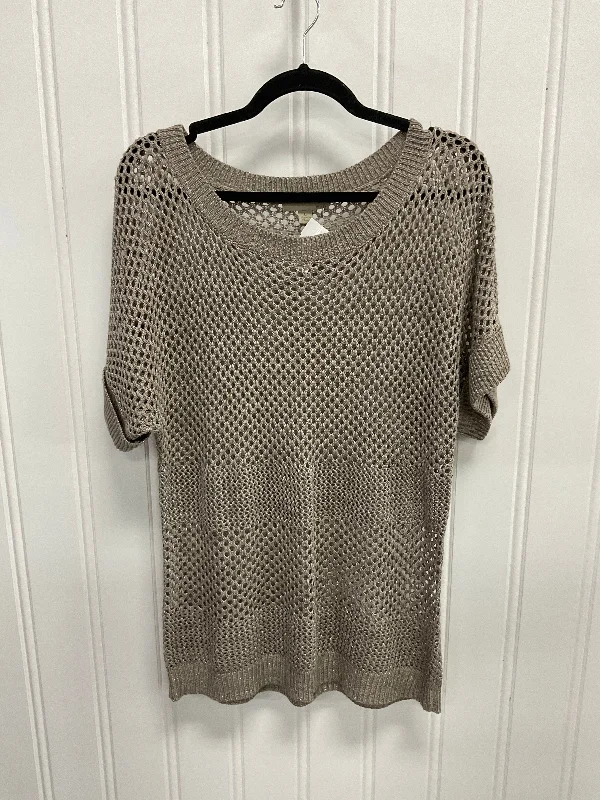 Top Short Sleeve By One A In Beige, Size: L