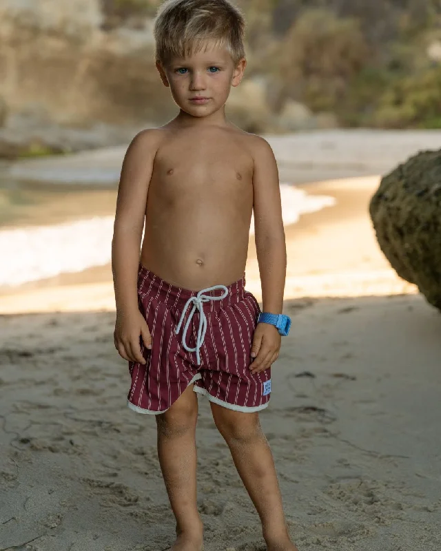 Kai Boardshorts Kids (2-7) - Maroon Striped