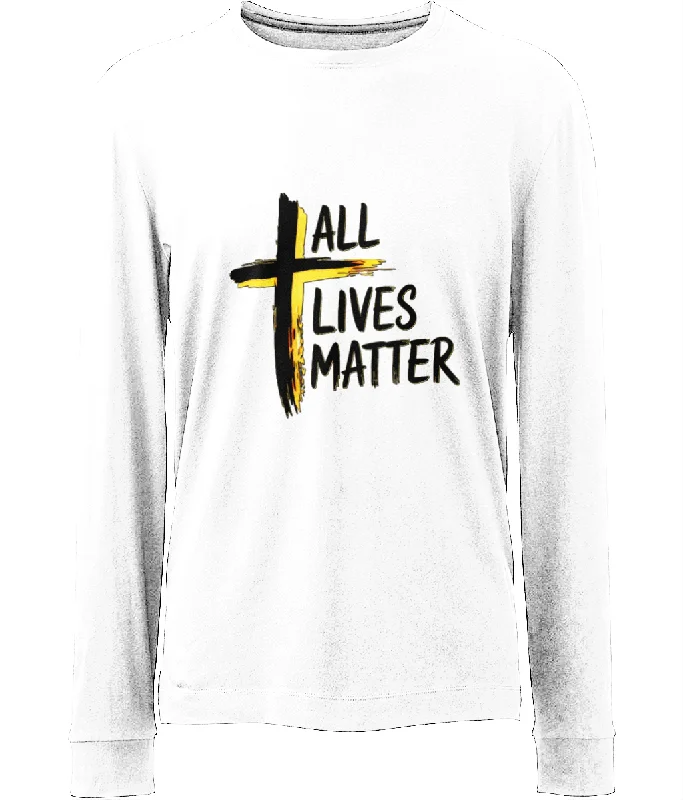 Outspoken Designs 04-01 "All Lives Matter" Designer Anthem Long Sleeve Unisex T-shirt (2 colors) Dapper Men's 1920S