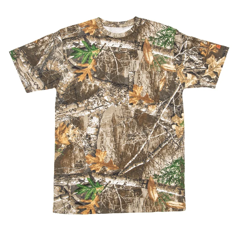 Berne Mens Realtree Edge Cotton Blend Lightweight Performance Tee S/S 3XL TALL Dynamic Men's Moto