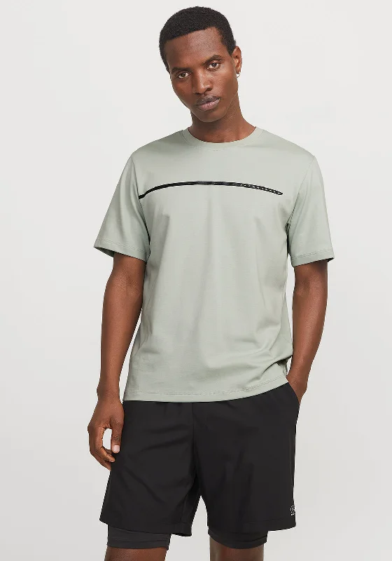 Jack & Jones Fusion Full Branding T-Shirt, Green Relaxed Men's Beach