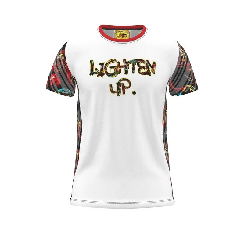 Outspoken Designs 01 "Lighten Up" Designer Unisex T-shirt Elegant Men's Formal 