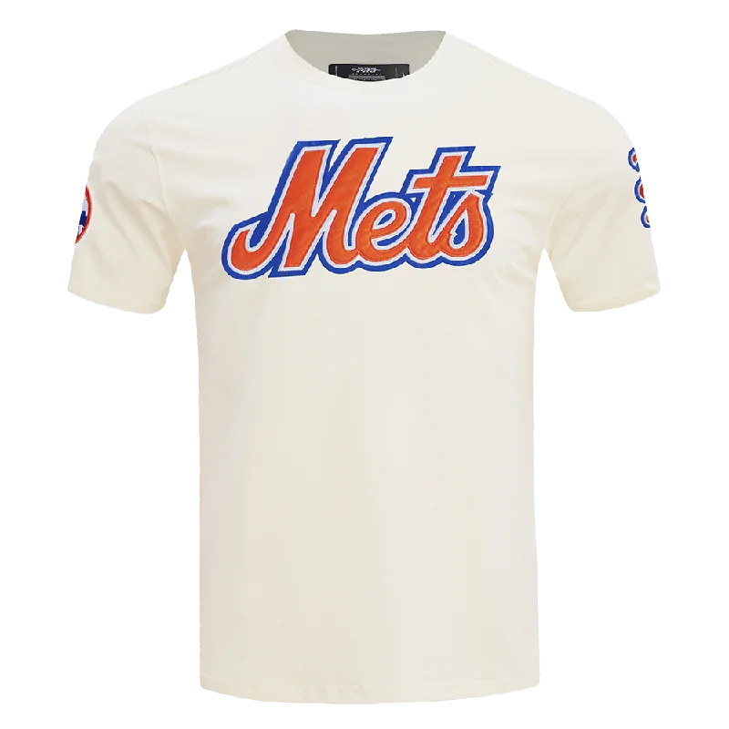 MLB NEW YORK METS TACKLE TWILL MEN'S SJ TOP (EGGSHELL) Preppy Men's College