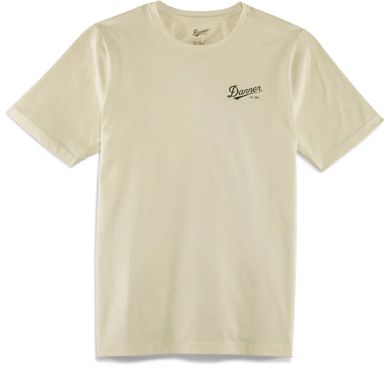 Danner Mens Jack Tee Oatmeal 100% Cotton S/S T-Shirt Masculine Men's 