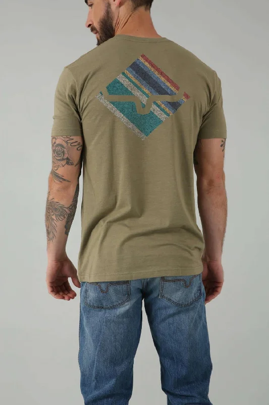 Kimes Ranch Mens Warmth Military Green Cotton Blend S/S T-Shirt Earthy Men's Hemp