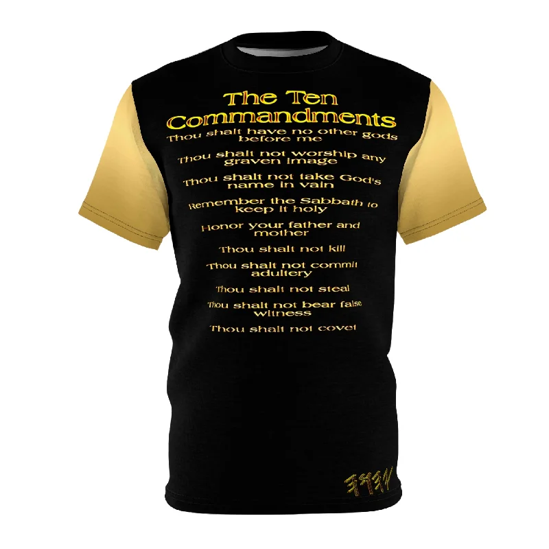 Ten Commandments 01 Designer Unisex T-shirt Sophisticated Men's 