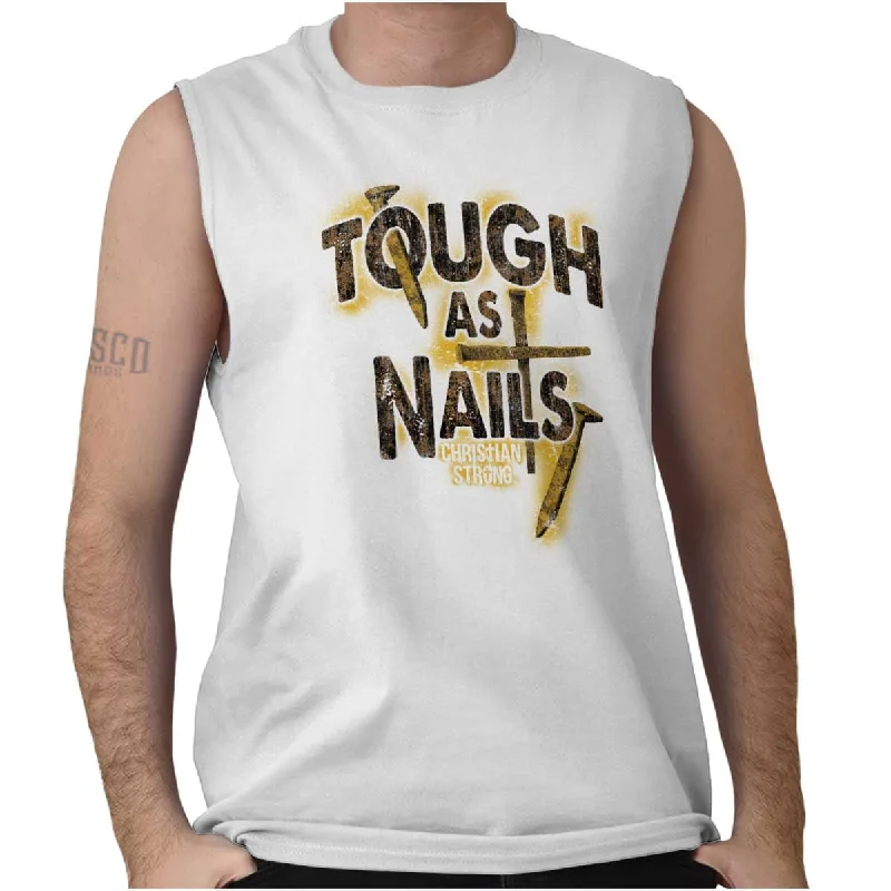 Tough As Nails Sleeveless T-Shirt Practical Men's Multi