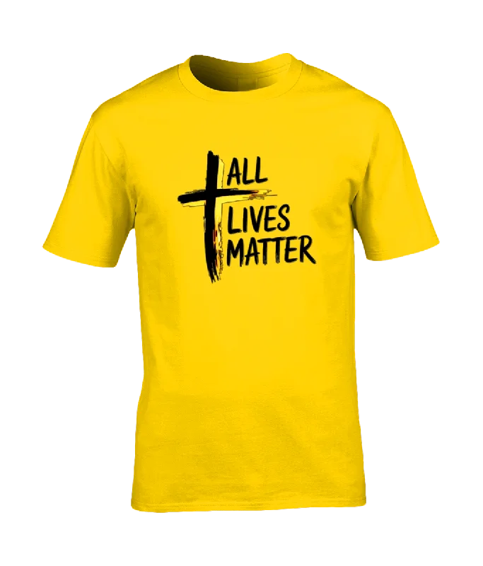 Outspoken Designs 04-01 "All Lives Matter" Designer Anthem Unisex T-shirt (6 colors) Monochromatic Office Style