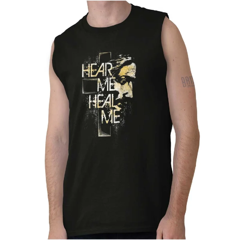 Hear Me Heal Me Sleeveless T-Shirt Confident Men's Power