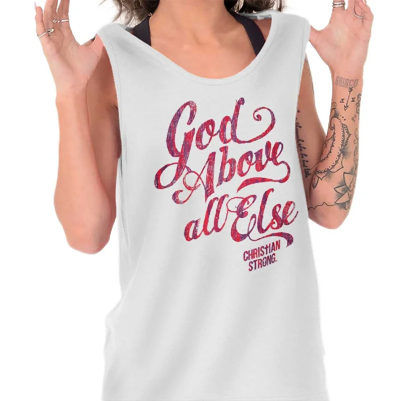 Above All Else Tank Top Refined Men's European