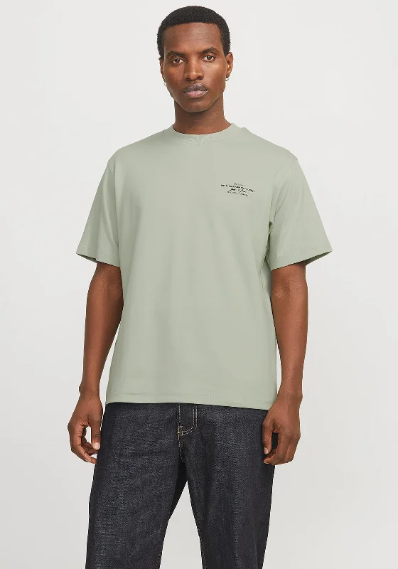 Jack & Jones Chad Branding T-Shirt, Green Earthy Men's Sustainable 