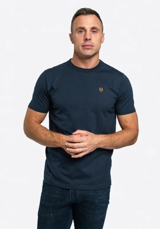 XV Kings by Tommy Bowe Golden Eagles T-Shirt, Navy Elegant Men's Cashmere